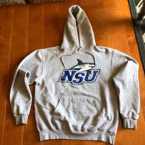 NSU gray hoodie sweatshirt